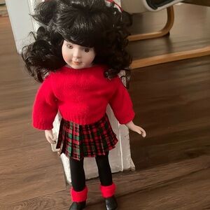 Marian Yu Designs Vintage Porcelain Doll Size 16”